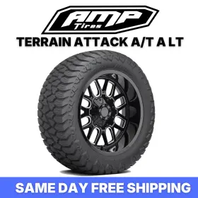 33x12.5r22 Amp 33-125022amp/ca3 Terrain Attack A/t A Lt Load E 10 Ply At All Set Of 4