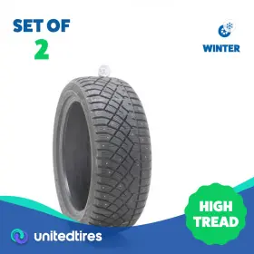 2055017 Arctic Claw 205/50/17 205 50 17 Set Of 2 Used 205/50r17 Winter Wxi Studded 89t - 10.5/32