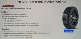 Ags008 Arroyo 215/55/zr15 Grand Sport A/s. 4 New Tires Ags008 Arroyo 215/55/zr15 Grand Sport A/s. 4 New Tires