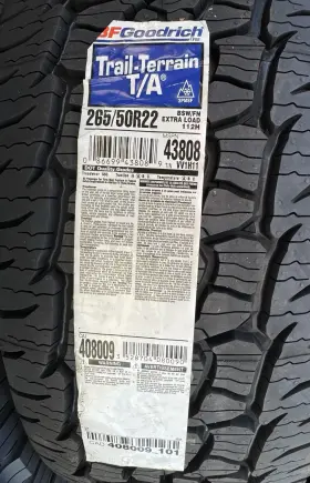 50r22 Bfgoodrich 43808 Trail Terrain Ta 265/50r22 Tire