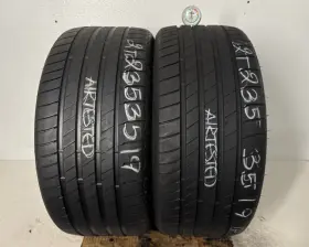 56894566 Bridgestone 2 Tires 235 35 19 Potenza S005 5.50-6.50/32 68-81% Tread Left