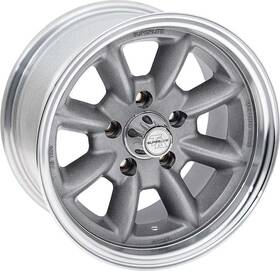 Classic Industries Ta9157140 15 Inch X 7 Superlite Wheel Aluminum -5 4.5 Bp-silver And Clear Powdercoat