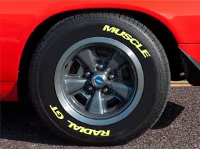 Tw1311 Classic Industries Muscle Radial Gt Raised Letters - Yellow