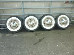 6.50r-16 Coker Tire 6.5-16 Classic Wide White Wall Tires Inch