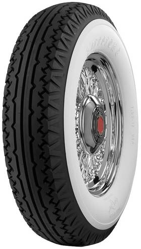 Coker Tire 708010 Firestone Vintage Bias Ply 700-17 4 Whitewall N Desi