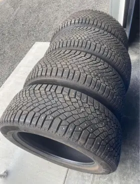 03477030000 Continental 4 Slightly Used 265 50 R 20 T Xl Studded Ice Contact Snow Tires