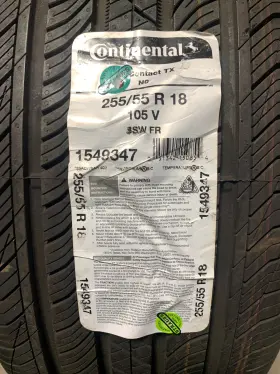 1549721 Continental 1 New 255 55 18 105v Pro Contact Tx N0 All Season Tire