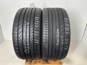 18950034650 Continental 2 Tires 255 35 19 Contisportcontact 5 Rft 8.50/32 94% Tread Left
