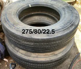 Hsl2 Continental 275 80r 22.5 Set Of Semi Truck Tires Used Nice Spares
