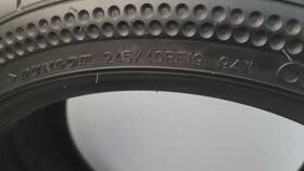 Dunlop 245/4040rf/19 Used Tire 245/40rf/19 94w Good Condition Quality 1 Available