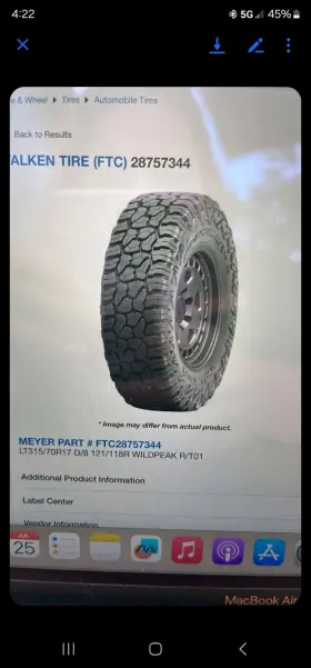 28757344 Falken New Wild Peak Truck Tires