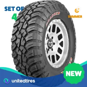 04506050000 General Set Of 4 New Lt 33x12.5r20 Grabber X3 114q