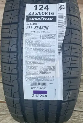 682014597 Goodyear Good Year Reliant All-season 235/60r16 100h Tire No Wheel Only