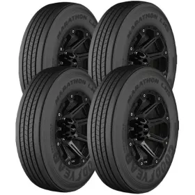 756220089 Goodyear Qty 4 295/75r22.5 Marathon Lhs 149/146l Lrh Black Wall Tires