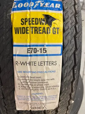 E70-15 Goodyear Cb3ex 1969 Wide Tread Gt Oe Z28 Camaro Tire