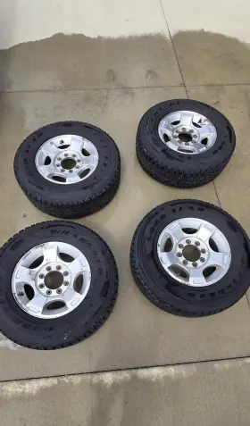 Pj15-c11v Goodyear Four Wrangler Kevlar Lt275/70r18 Tires On 2015 F-250 18x8 Oem Rims