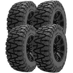 Gripmax Gmt034 Qty 4 33x12.50r22lt Maxgrip M/t 114q Lrf Black Wall Tires