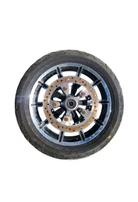 D408f Harley-davidson Dunlop 130/80b 17 Blackwall Front Inch Impeller Rim As Is