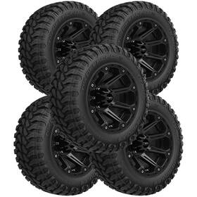 Hercules 98536 Qty 5 35x12.50r22 Tis Offroad Tt1 121q Lrf Black Wall Tires