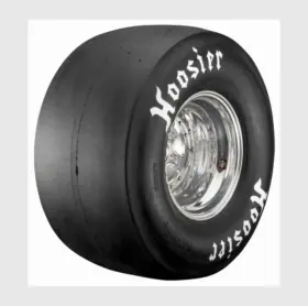 18036pro9 Hoosier Jr. Dragster Racing Slick 18x9-8 Bias Ply White Letter Eac