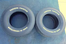 L60-15 Inglewood Vintage Pos-a-traction Torque Twister Tires Mounted But Never Used Sweet