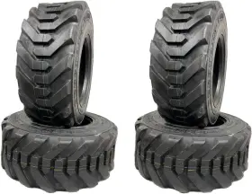 Justubes 12./80-18 4-pack 12.5/80-18 R4 Backhoe Skid Steer Tires 12 Ply Heavy Duty