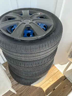 2253362 Kumho 195/65r15 91t Set 4 Tires With 3 Rin Covers 2253362 Kumho 195/65r15 91t Set 4 Tires With 3 Rin Covers