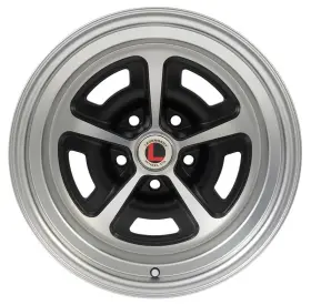 1007lw3 Legendary Wheels 1964-73 Mustang Magnum 500 16x8 5x4.5 4.5 Bs Satin Black