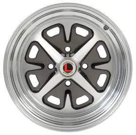 1007lw4c Legendary Wheels 1964-73 Mustang Magnum 400 15x6 4x4.5 3.75 Bs Charcoal