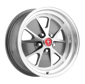 1007lw9 Legendary Wheels 1964-73 Mustang Styled 17x8 5x4.5 4.75 Bs Charcoal