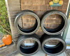 15472 Michelin 4 Pilot Alpin 5 Winter Tires Porsche 911 295/30 R21 And 245/35 R20 2 Euc