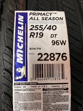 8669922876 Michelin 255/40/19 New Primacy All Season