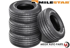 24247001 Milestar 4 Streetsteel P 225/70r14 98t White Letters All Season Muscle Car Tires