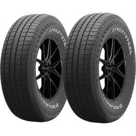 24377501 Milestar Qty 2 P245/60r15 Street Steel 100t Sl White Letter Tires