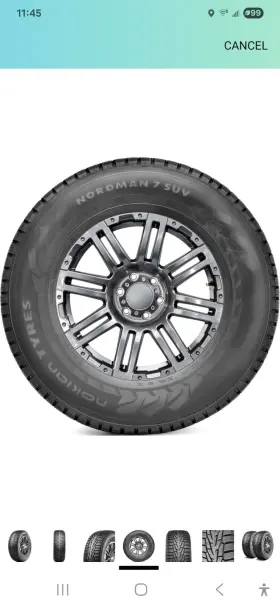 Ts32191 Nokian 4 Winter Tires Nordman 7 Suv 215/60r17 Used