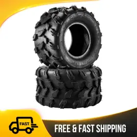 2654yur5u6256 Others Pair Of 2 18x9.5-8 Atv All Terrain Tires 18x9.5x8 18x9.5 8 4 Ply Z-124 For
