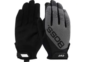 120-mc1225t Pip 120-mc1225t/xl - Boss Black/gray Gloves Microfiber Palm With Mesh