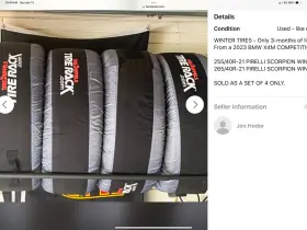 2784500 Pirelli Scorpion Winter 265/40r21 Tires X 2 / 255 40r21
