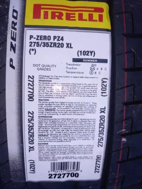 2979700 Pirelli Two P Zero Pz4 275/35r20 102y Max Performance Summer Pzero