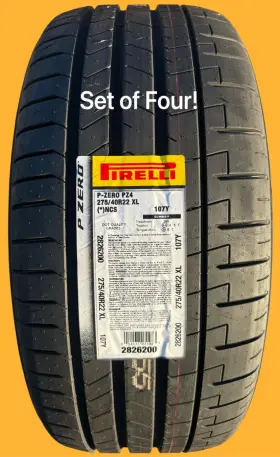 2826200 Pirelli Four Brand New 275/40r22 P Zero Pz4 Pncs Noise Cancelling Foam Tires