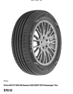3238250703 Prinx Hicity Hh2 All Season Tires 225/55r17 97v Passenger Tire 3238250703 Prinx Hicity Hh2 All Season Tires 225/55r17 97v Passenger Tire