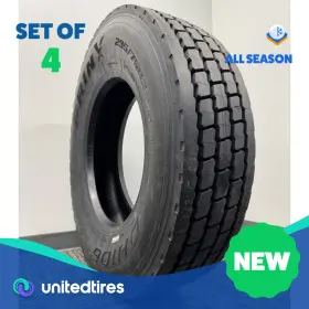 75r22.5 Prinx Dh106 Set Of 4 New 295/75r22.5 Et 144/141l