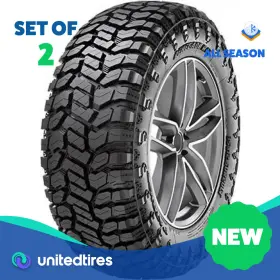 35x12.5r22 Radar Rasyth0102 Set Of 2 New Lt Renegade R/t 121q