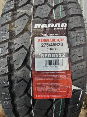 Rzd0122 Radar 275/45r20 Renegade A/t5 All-terrain 110h Xl Blk M S