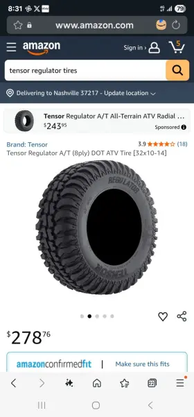 Reg123 Tensor New 32 10 14 Regulator Tires Qty 5 Reg123 Tensor New 32 10 14 Regulator Tires Qty 5
