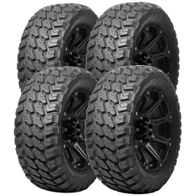 33x12.50r18 Terra Storm Ts39002 Qty 4 Cat5 M/t 118q Lre Black Wall Tires
