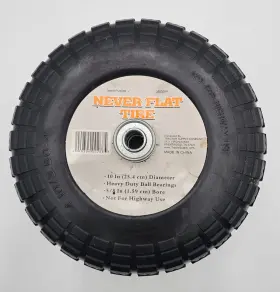 Tractor Supply 449394002885 New Never Flat 10 Inch /25.4 Cm Tire 5/8 / 1.59cm Bore Heavy Duty Ball Bearings-new