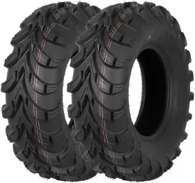 Teg-0933-2 Weize 2 Sets 25x8-12 Atv Utv Tires 6pr 25x8.00x12 All-terrain 6-ply Off-road