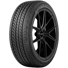110140659 Yokohama 275/40r19 Advan Sport A/s 101y Sl Black Wall Tire