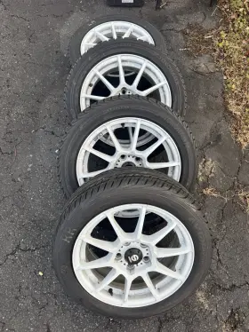 110152845 Yokohama Iceguard Ig52c 205/50/16 With Sparco Rims Set Of 4 Like New